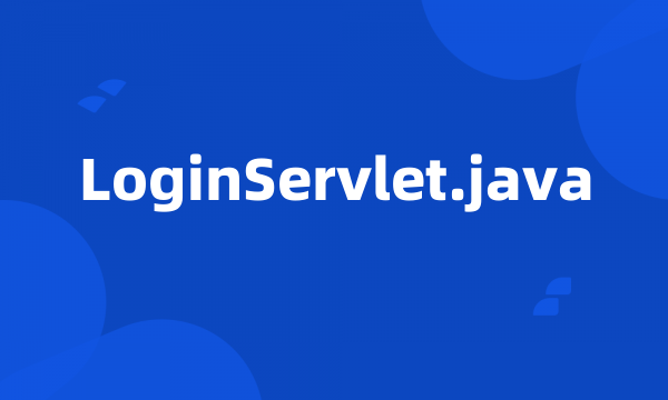 LoginServlet.java