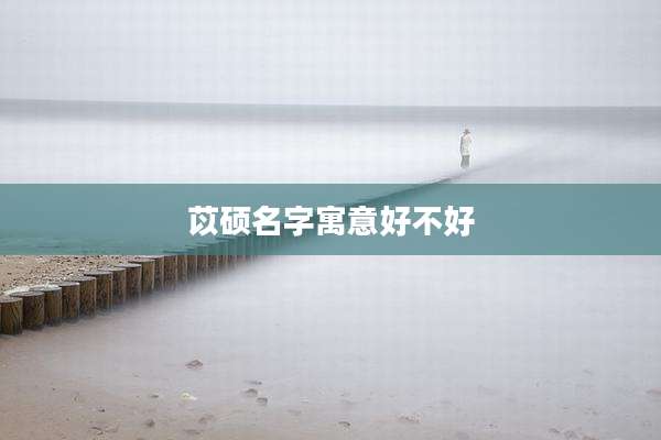 苡硕名字寓意好不好