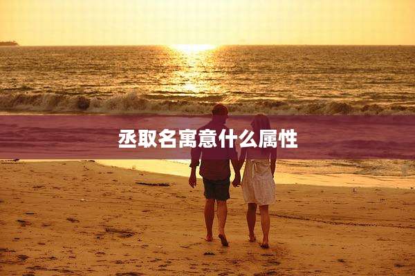丞取名寓意什么属性