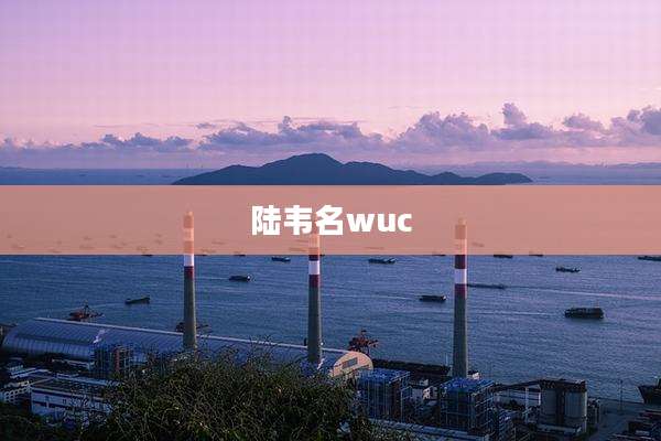 陆韦名wuc