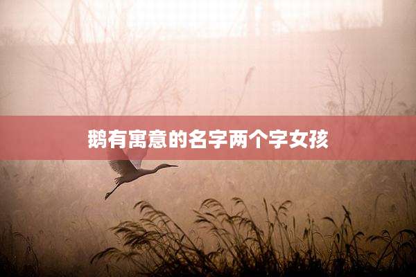 鹅有寓意的名字两个字女孩