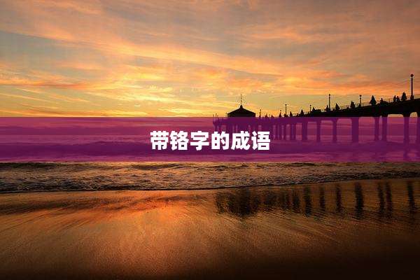 带铬字的成语
