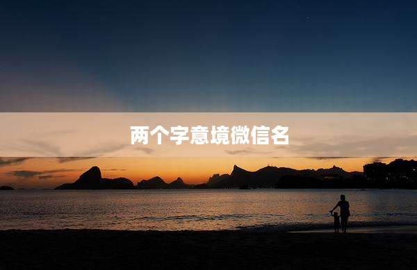 两个字意境微信名