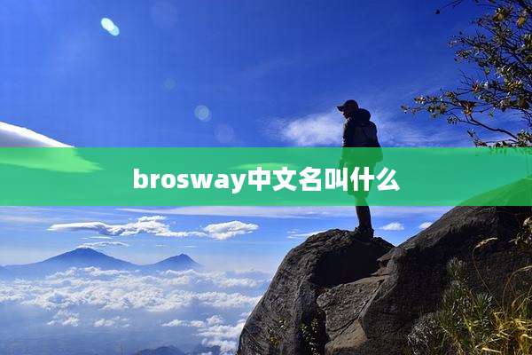 brosway中文名叫什么
