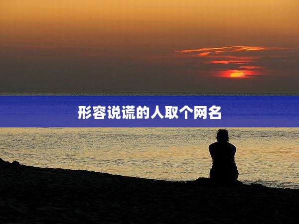 形容说谎的人取个网名