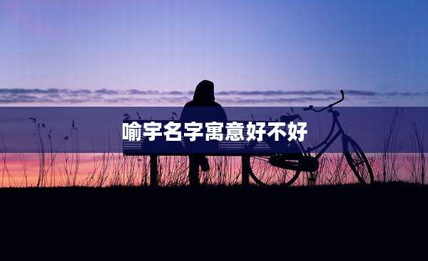喻宇名字寓意好不好