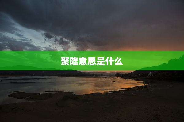 聚隆意思是什么