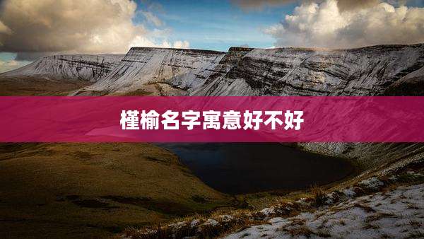 槿榆名字寓意好不好