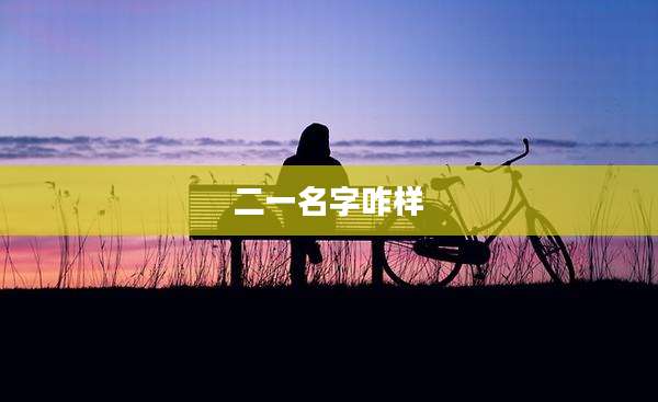 二一名字咋样