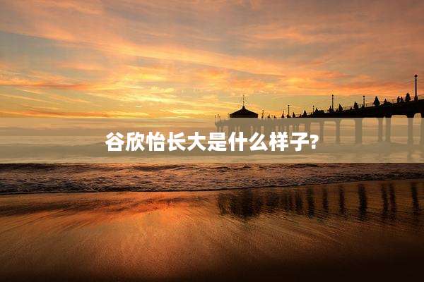 谷欣怡长大是什么样子?