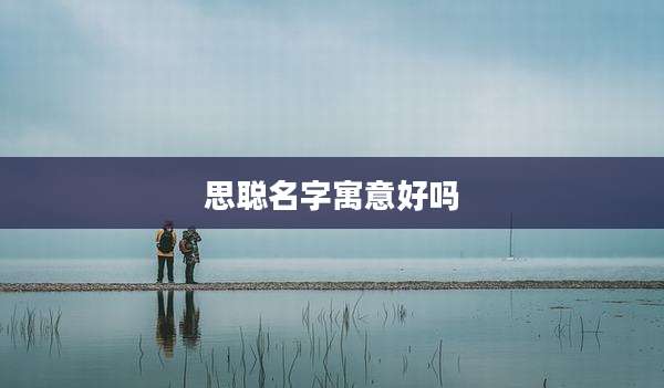 思聪名字寓意好吗