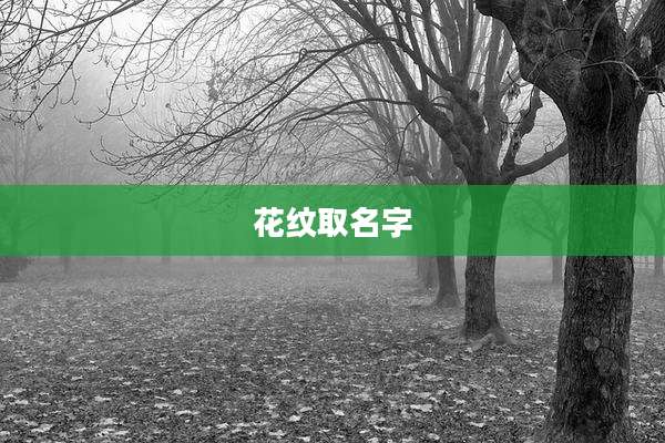 花纹取名字
