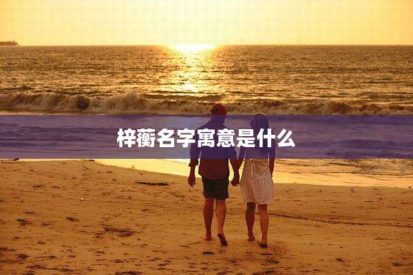 梓蘅名字寓意是什么