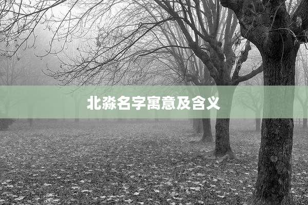 北淼名字寓意及含义