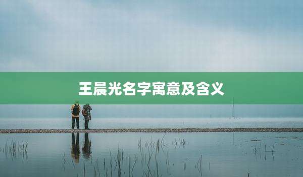 王晨光名字寓意及含义