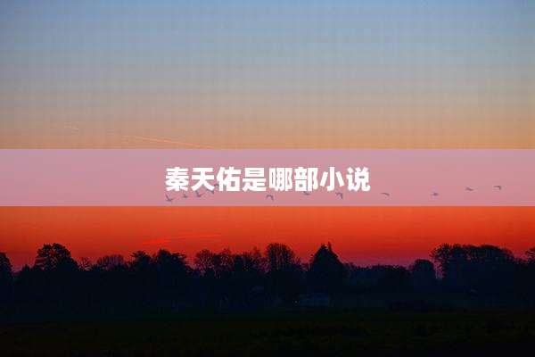 秦天佑是哪部小说