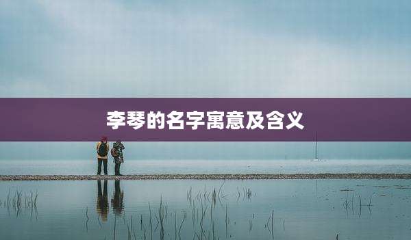 李琴的名字寓意及含义