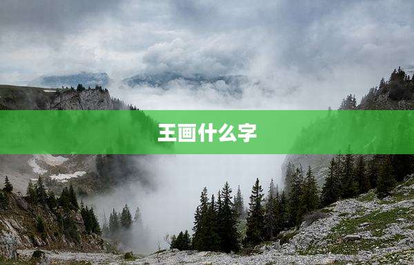 王画什么字