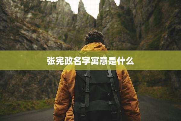 张***名字寓意是什么