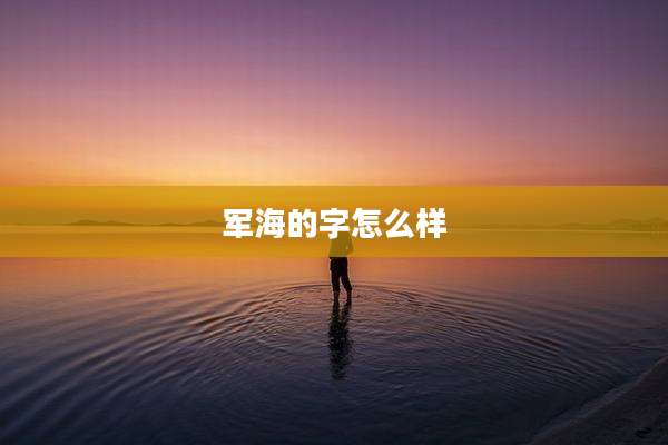 军海的字怎么样