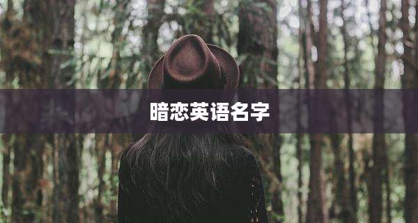 暗恋英语名字