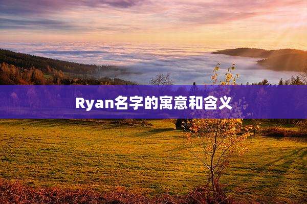 Ryan名字的寓意和含义