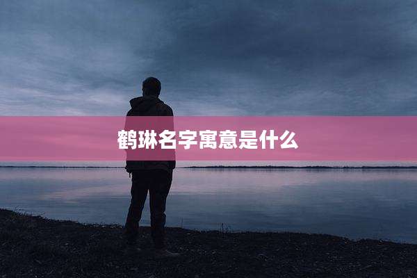 鹤琳名字寓意是什么