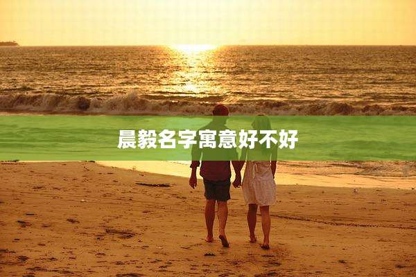晨毅名字寓意好不好