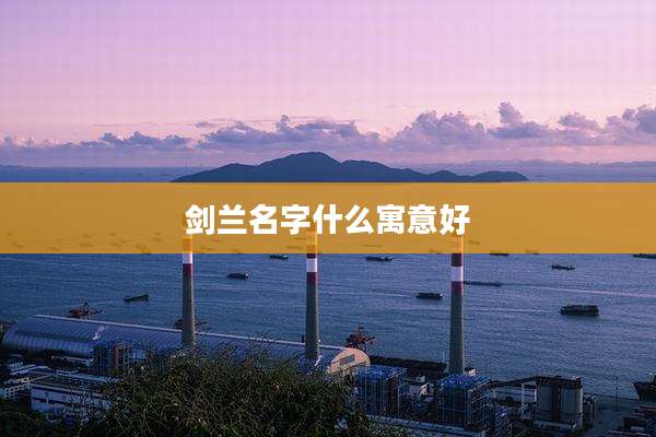 剑兰名字什么寓意好