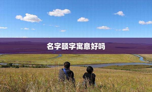 名字颐字寓意好吗