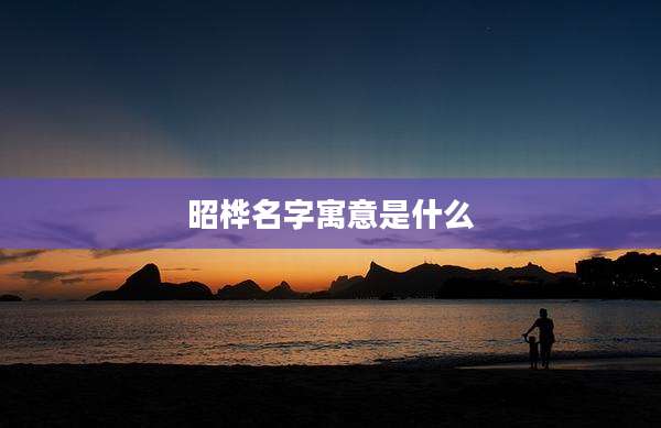 昭桦名字寓意是什么