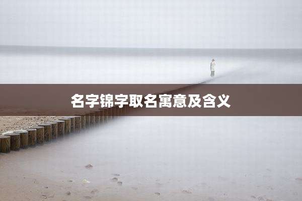 名字锦字取名寓意及含义