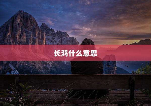 长鸿什么意思