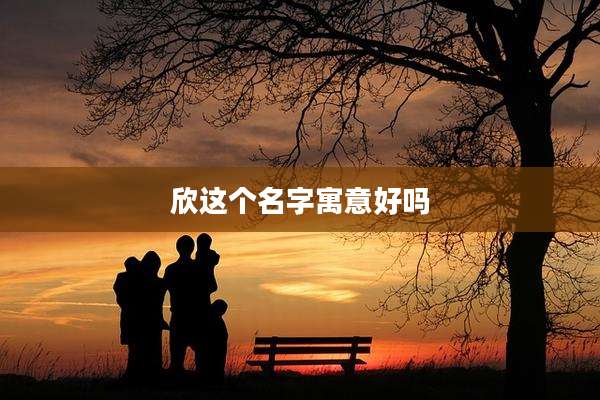欣这个名字寓意好吗