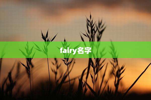 fairy名字