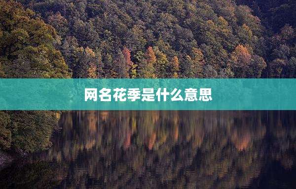 网名花季是什么意思