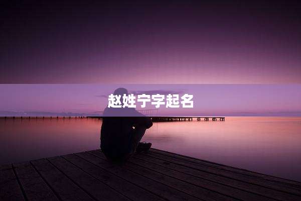 赵姓宁字起名