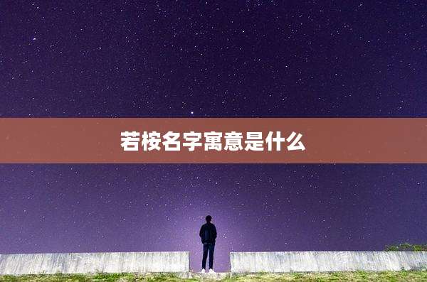若桉名字寓意是什么