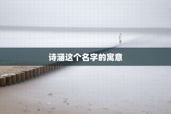 诗涵这个名字的寓意