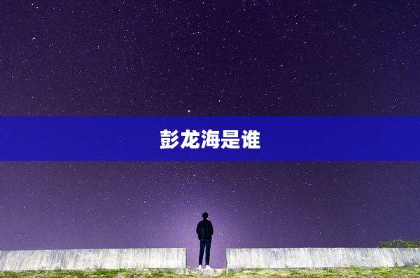 彭龙海是谁