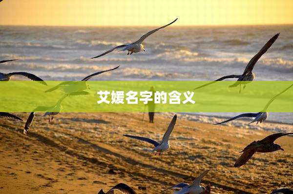 艾媛名字的含义