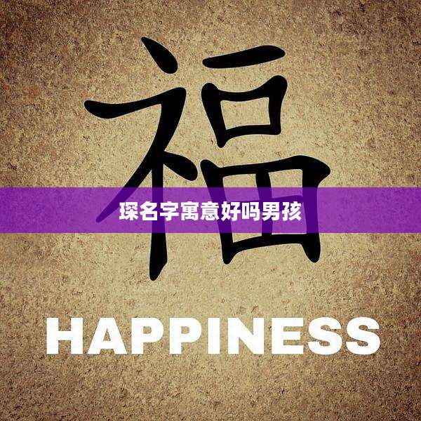 琛名字寓意好吗男孩