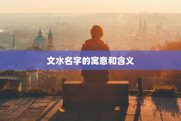 文水名字的寓意和含义