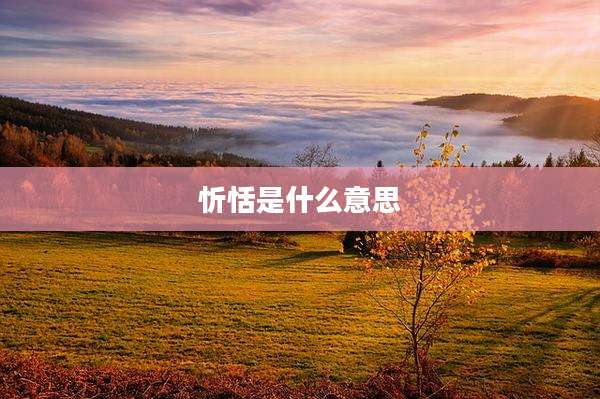 忻恬是什么意思