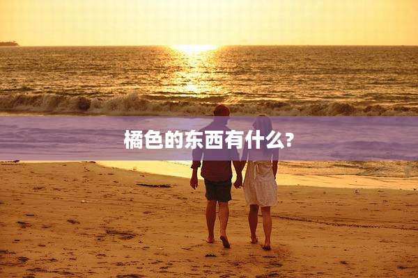 橘色的东西有什么?