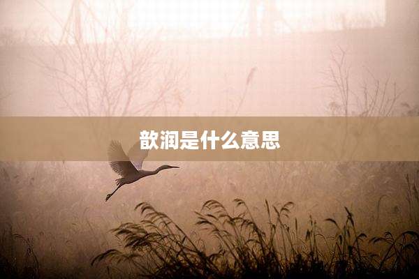 歆润是什么意思