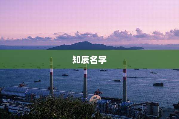 知辰名字