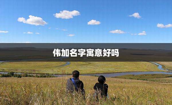 伟加名字寓意好吗