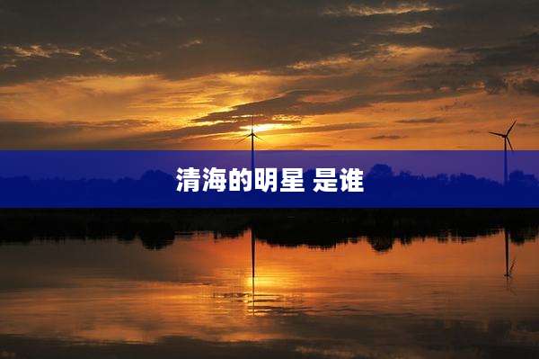 清海的明星 是谁
