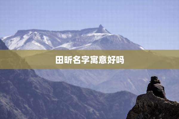 田昕名字寓意好吗